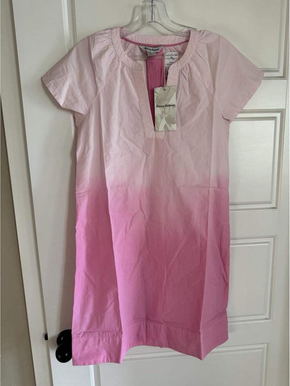Tommy Bahama Women’s Sunray Ombré S/S Short Dress Cyber Light Size XXS $158